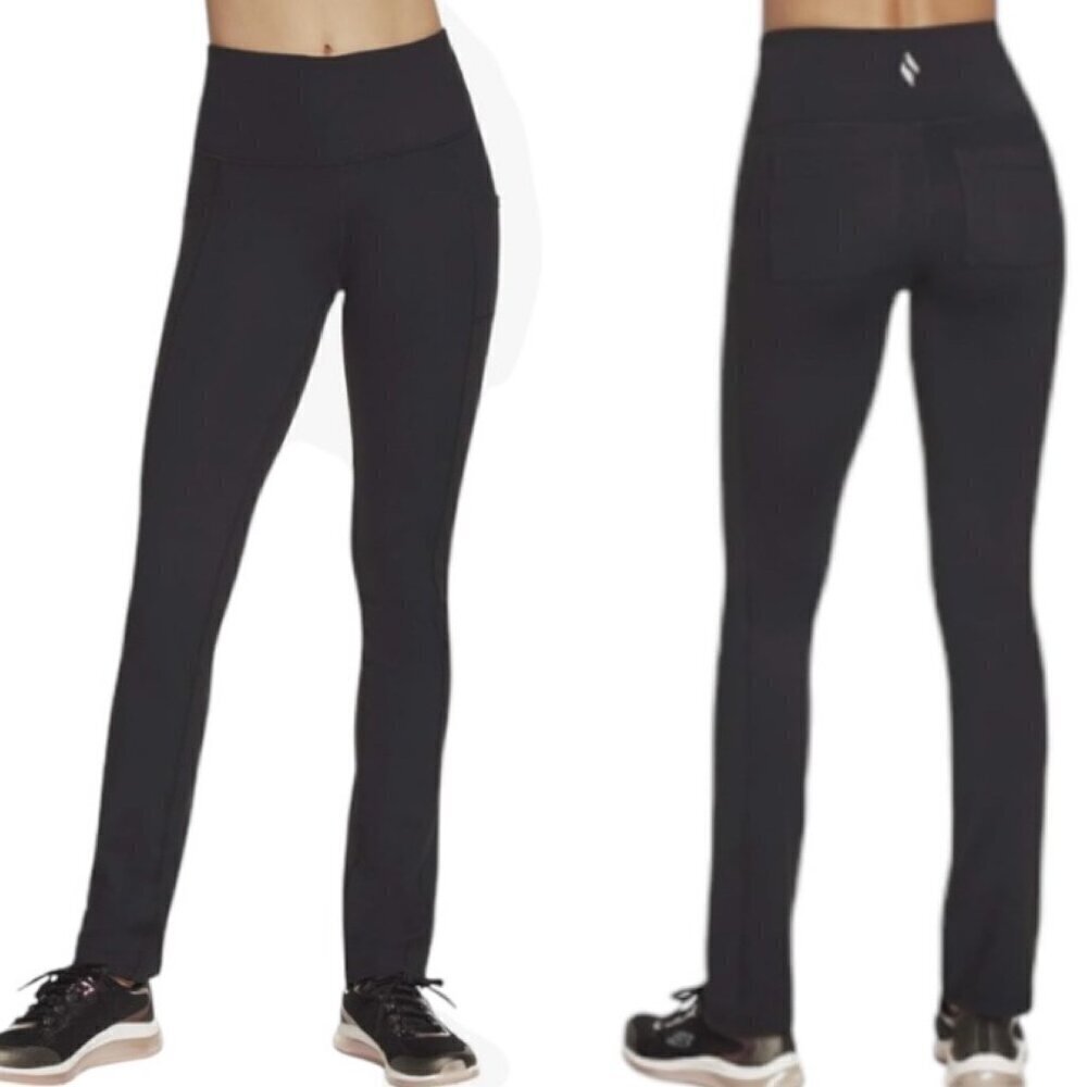 Tall Skechers Go Walk Pocketed Black Tall Pants Sz 4/6